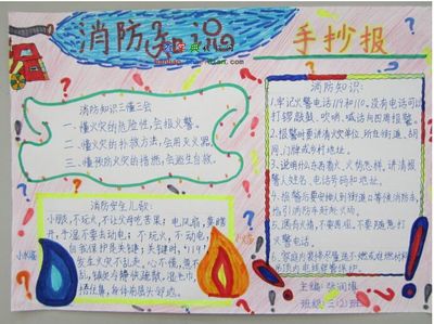 消防安全儿歌手抄报